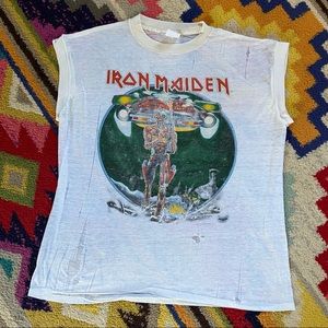 Iron Maiden 1987 Tour Muscle Tee